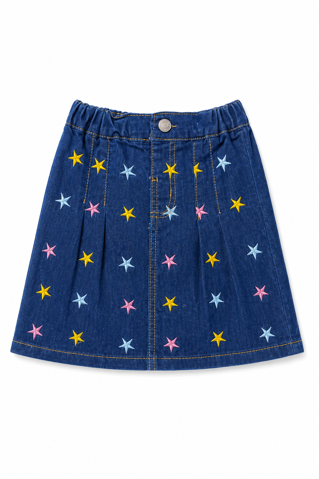 Girls Starry Denim Bloom Skirt