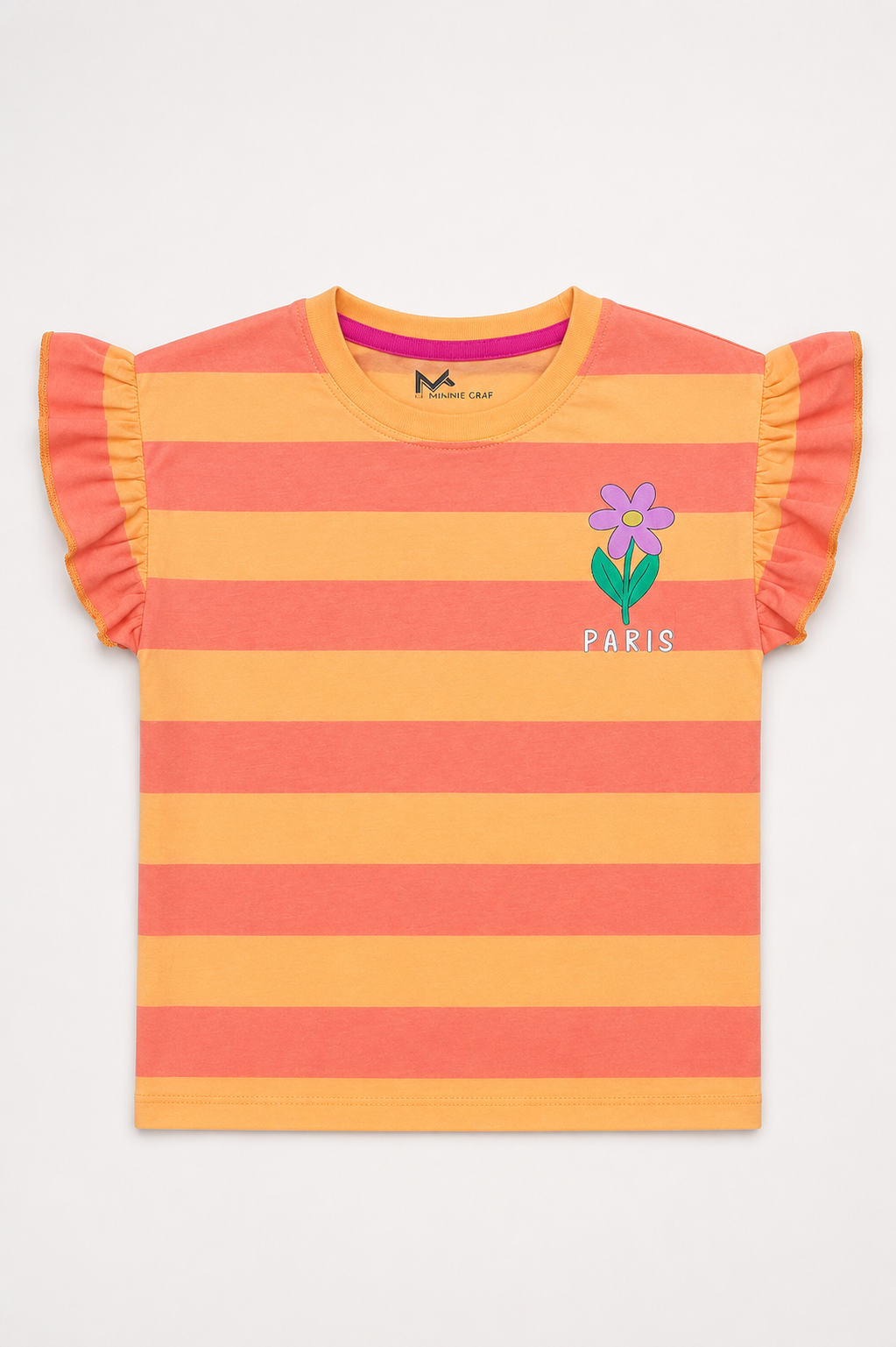 Girls Peach Blossom Paris Tee shirt