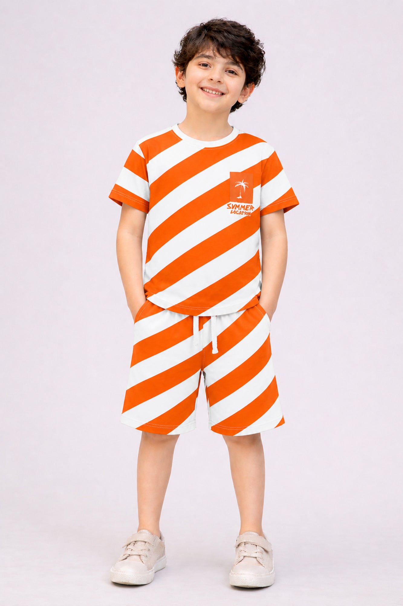 Boys Sunset Stripe Co-ord Set