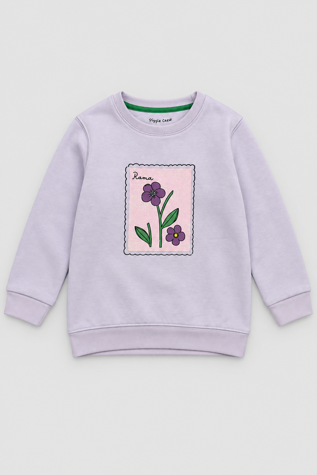 Girls Lavender Bloom Sweatshirt