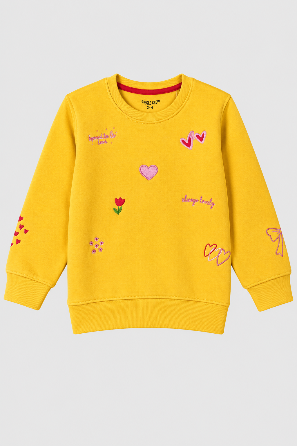 Girls Mustard Yellow Sweatshirt