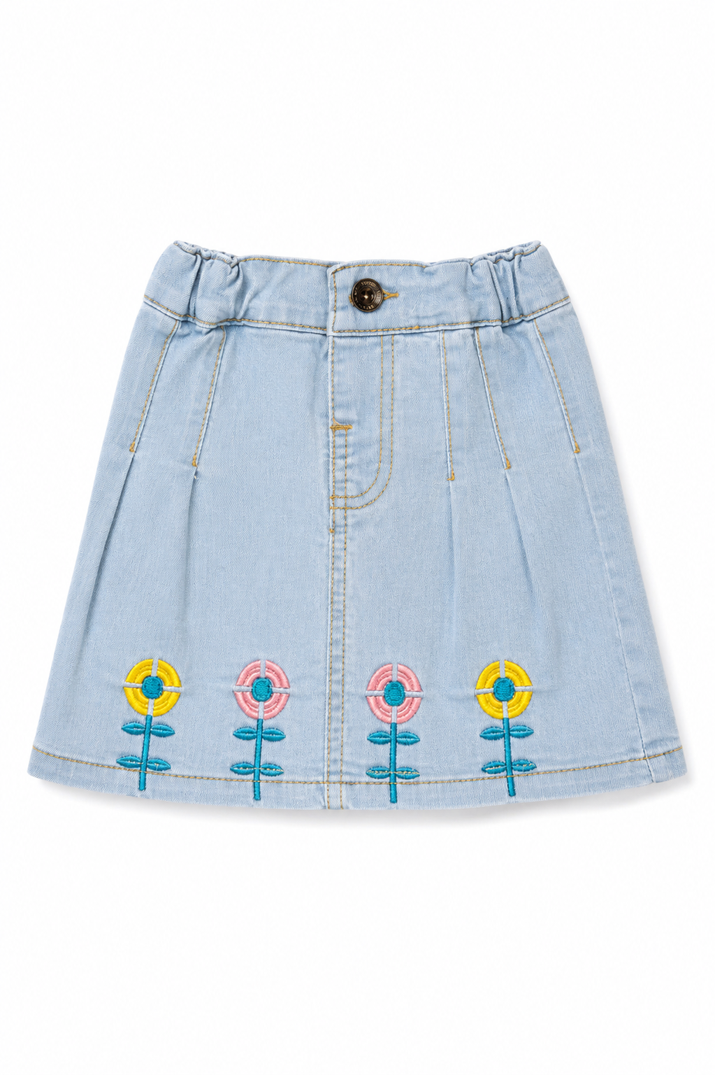 Girls Sunny Blossom Denim Skirt