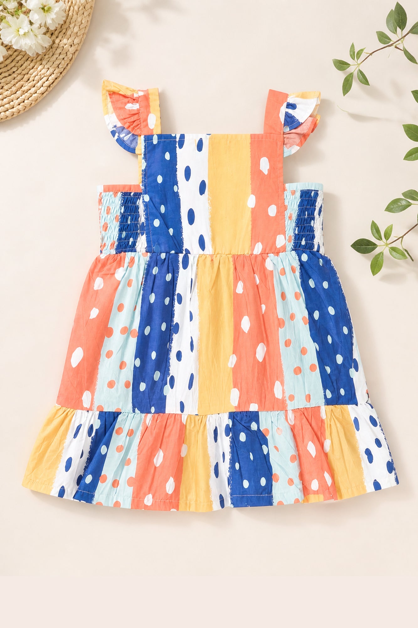Girls Polka Patch Sunshine Dress