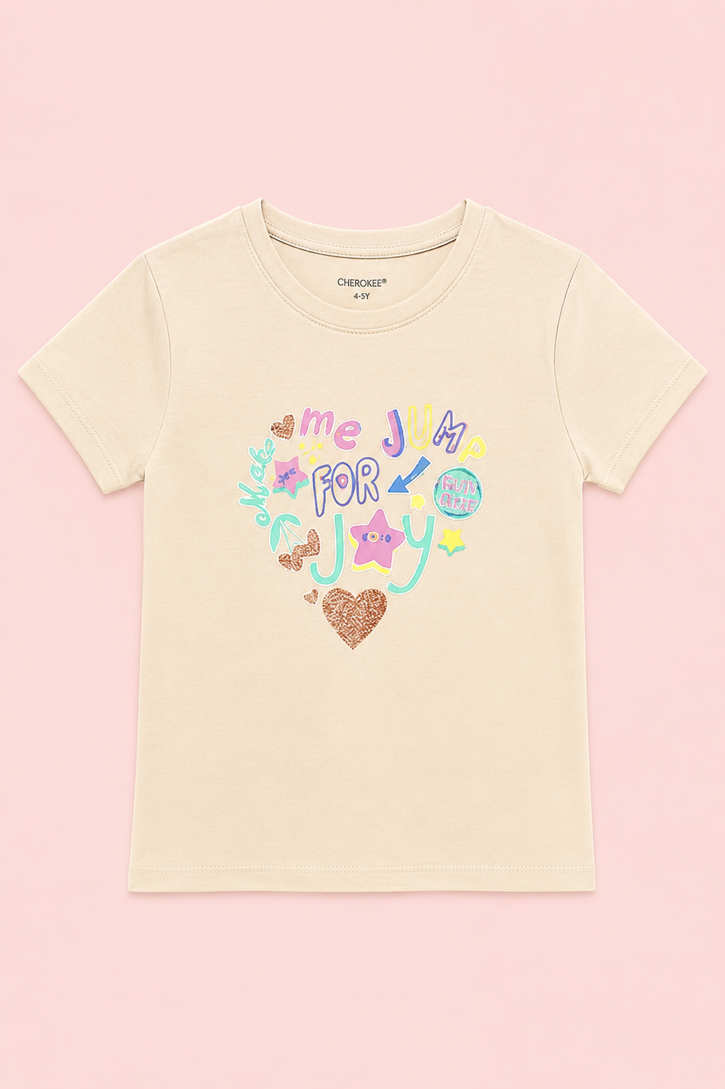Girls Jump for Joy Graphic Tee shirt