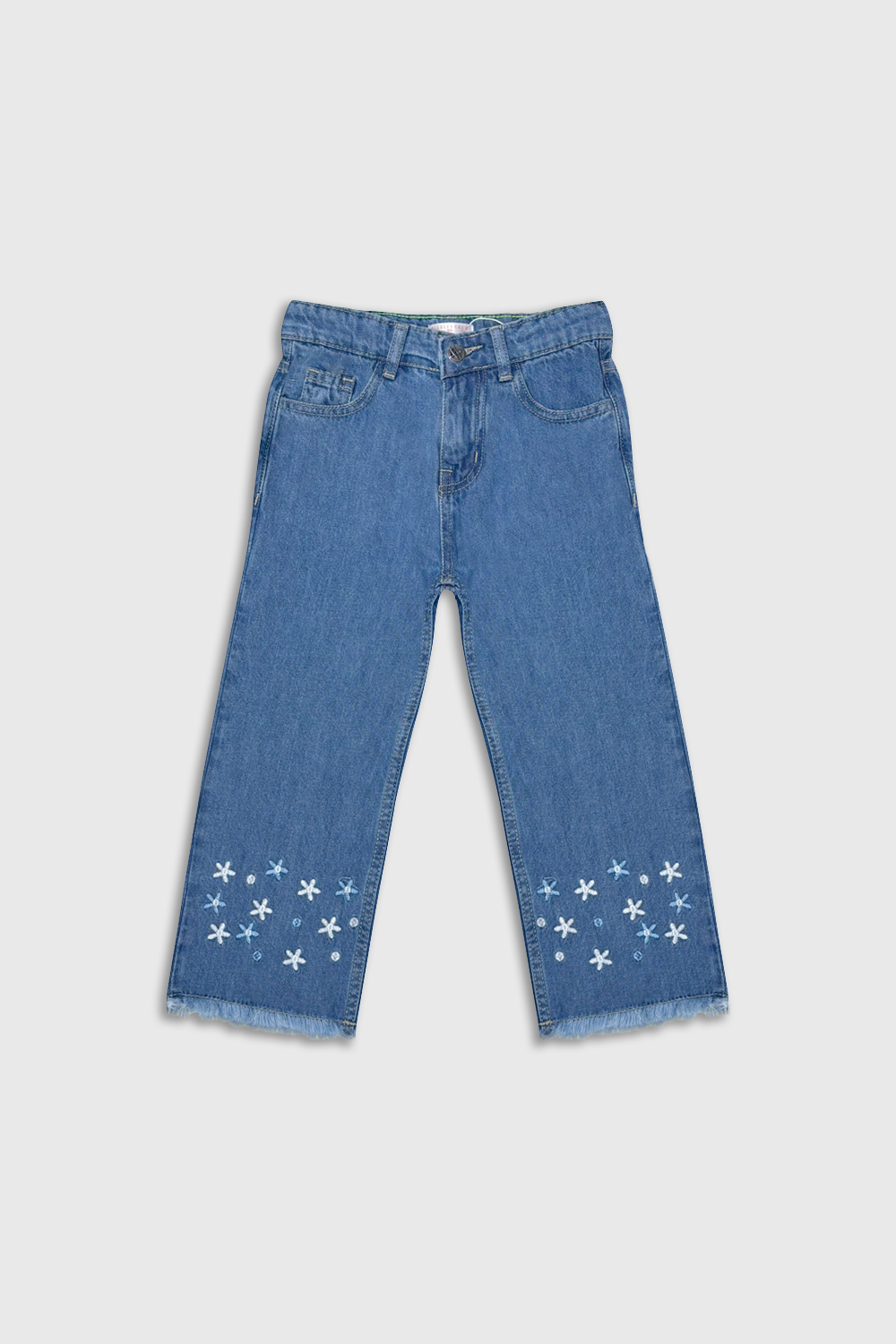 Girls light blue Wide Leg Denim