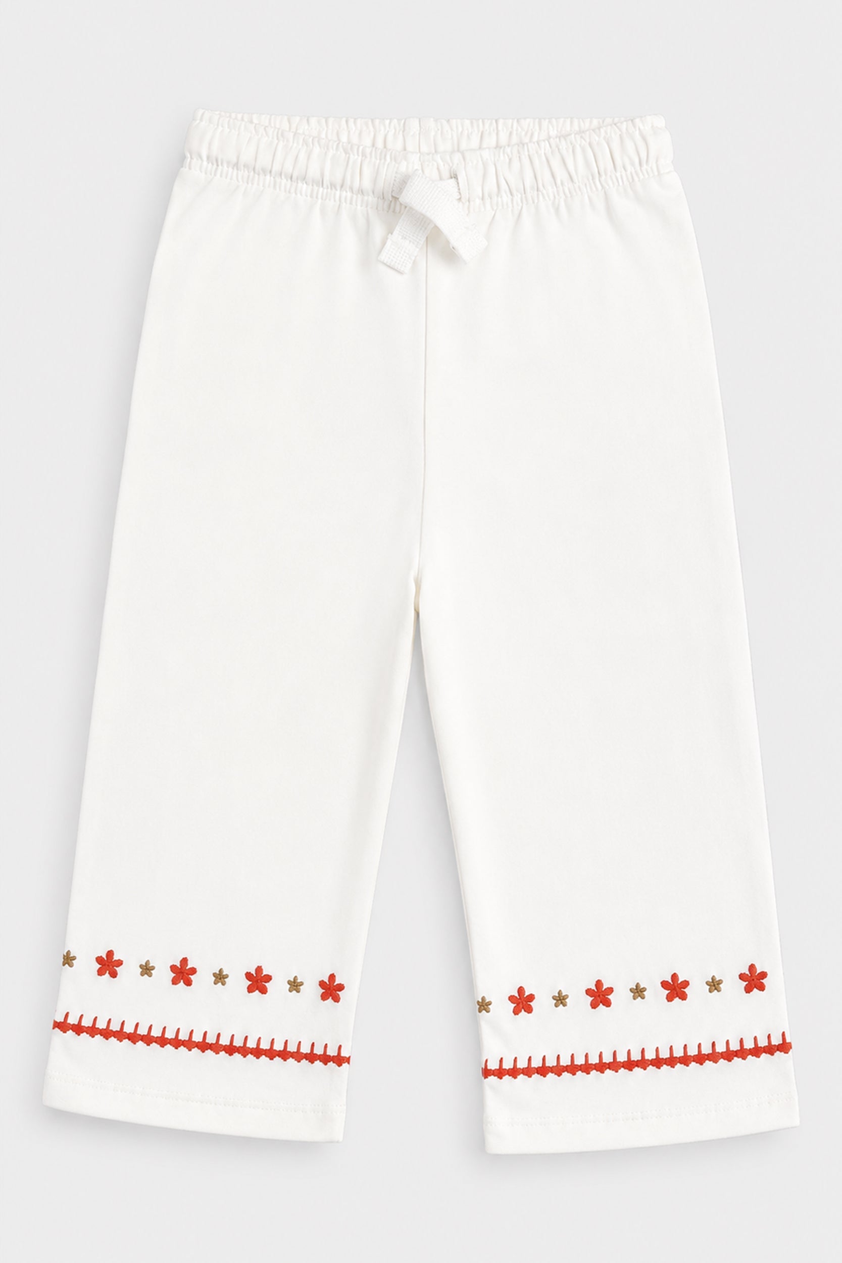 Girl's Blossom Charm White Co-ord Set - Giggles Crew
