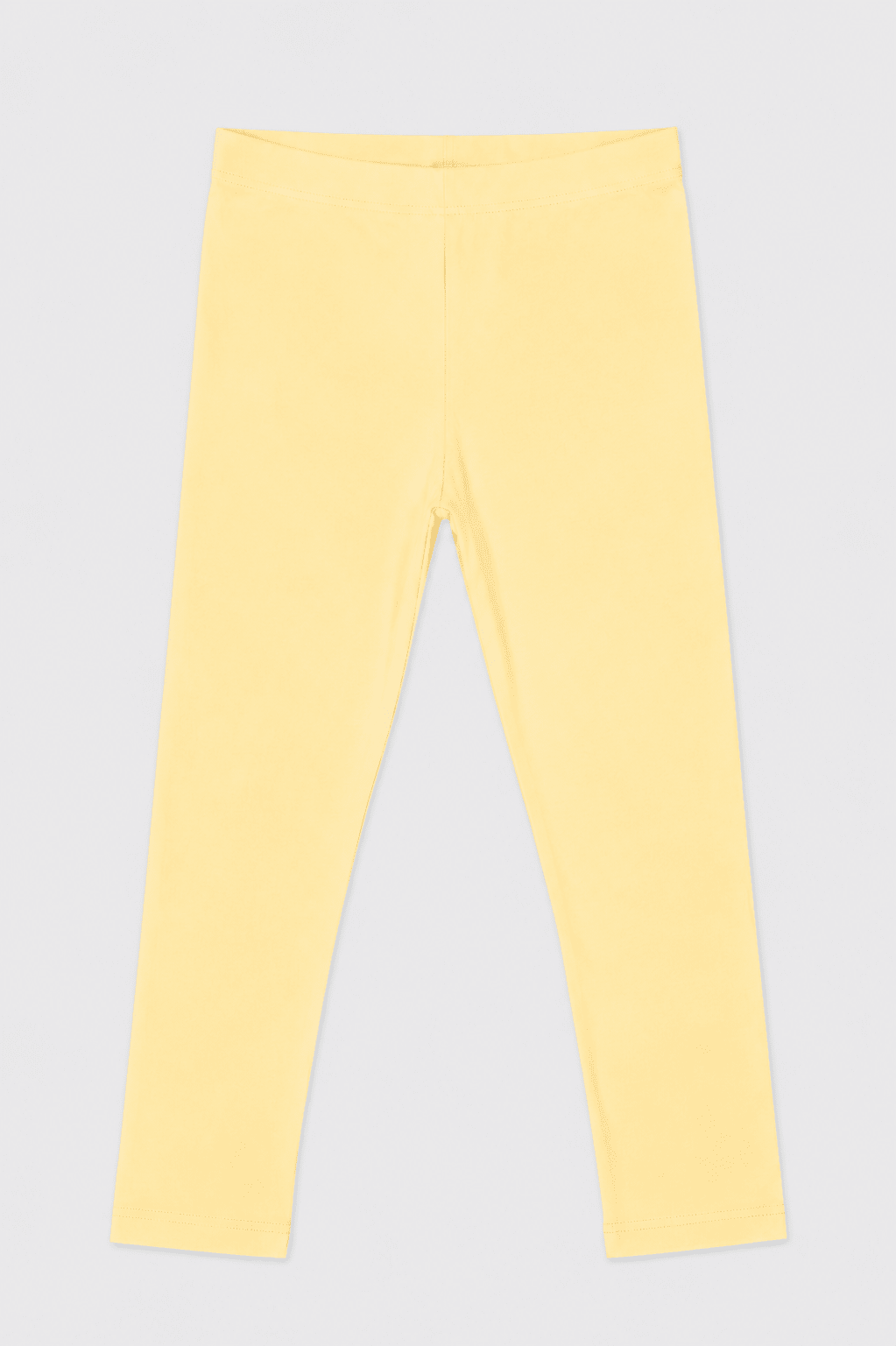 Girls Butter Yellow Cotton Tights - Giggles Crew