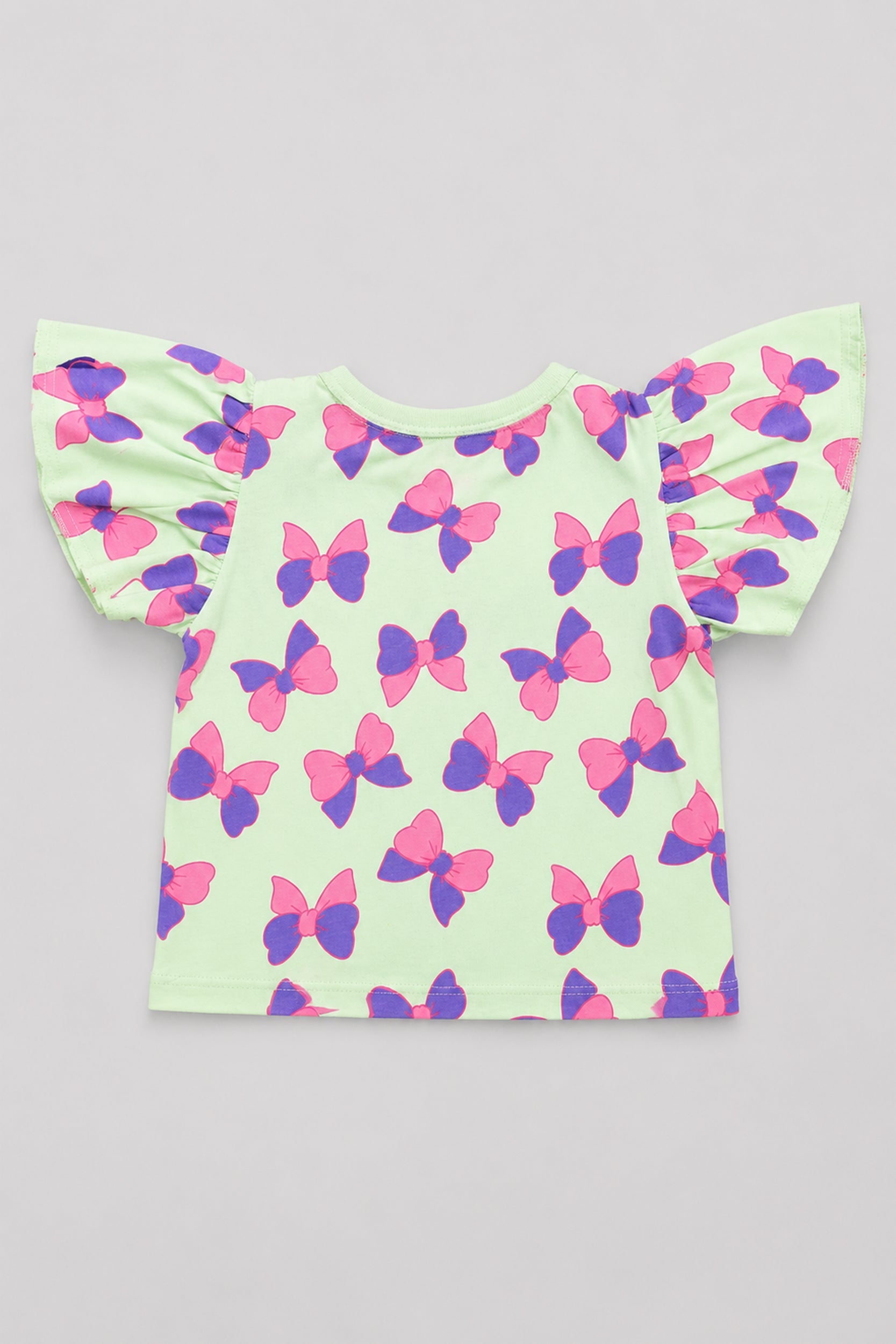Girls Butterfly Bliss Flutter Sleeve Top - Giggles Crew