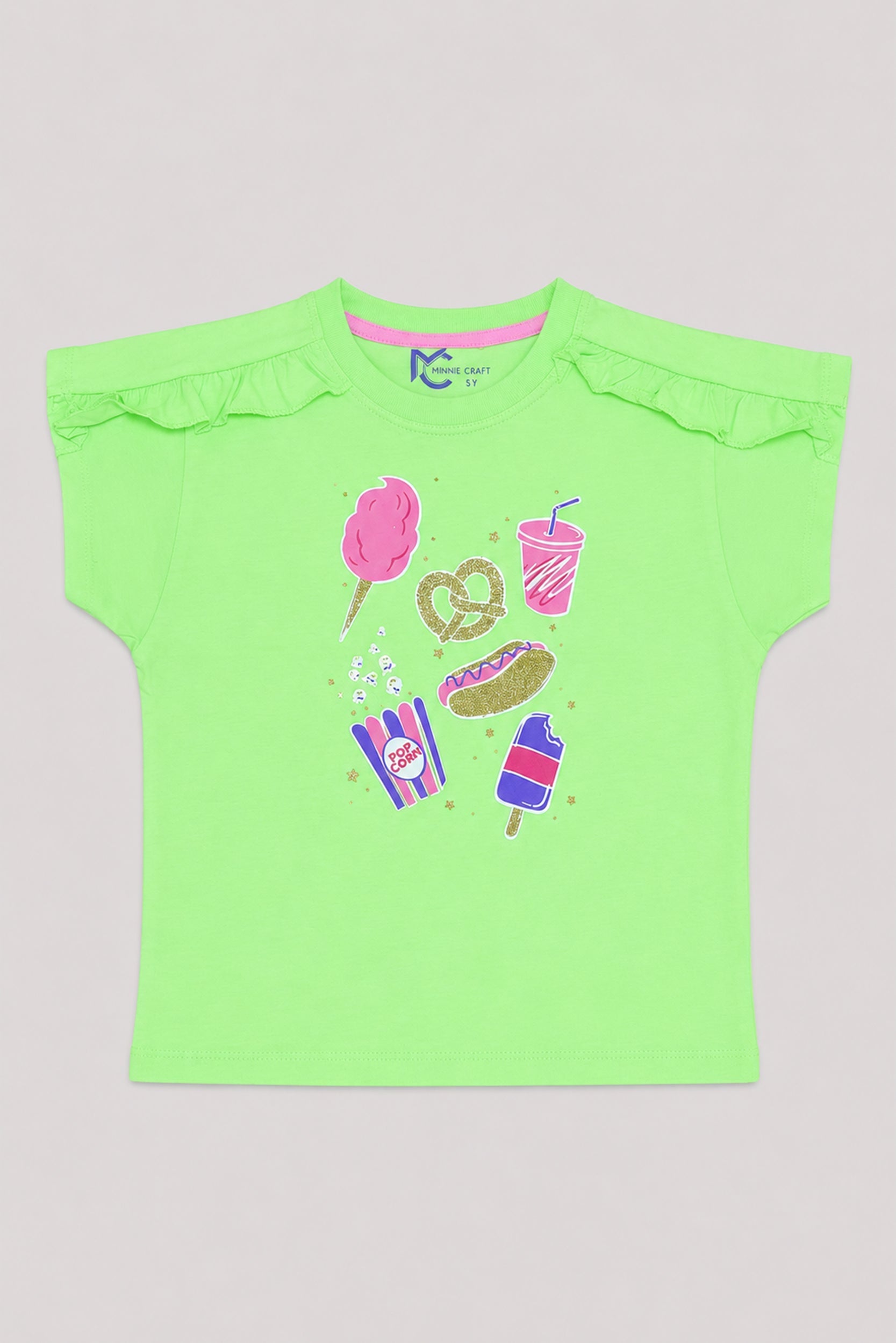 Girl's Carnival Fun Co-Ord Set Mint Green - Giggles Crew
