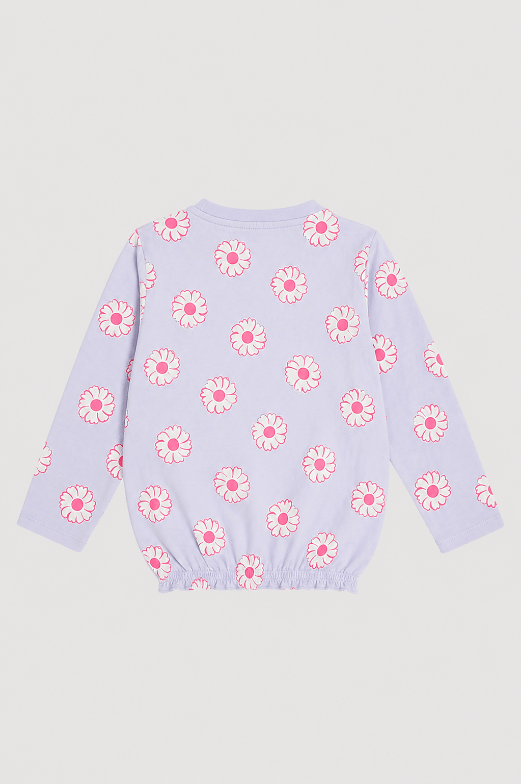 Girls Lavender Daisy Print full sleeve shirt - Giggles Crew