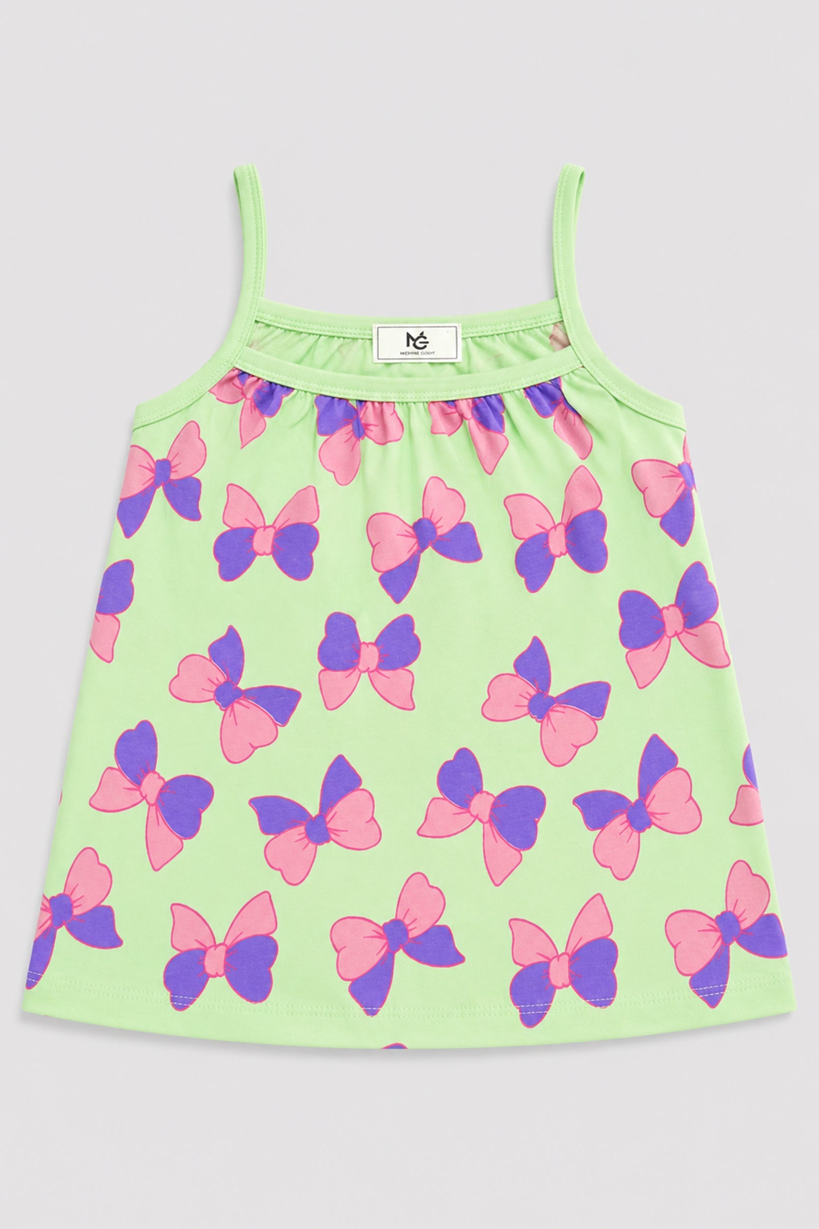 Girl's Mint Bow Bliss Top - Giggles Crew