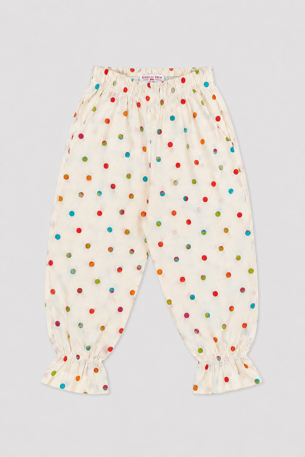 Girls’ Multicolor Polka Dot coord set - Giggles Crew