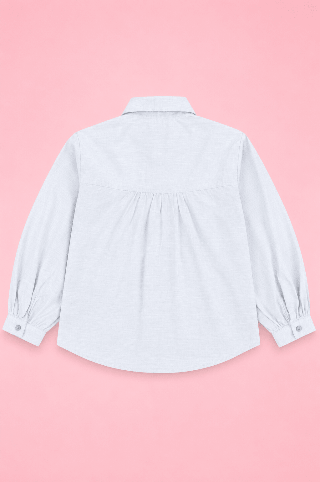 Girls Snow Pearl Puff Sleeve Shirt - Giggles Crew