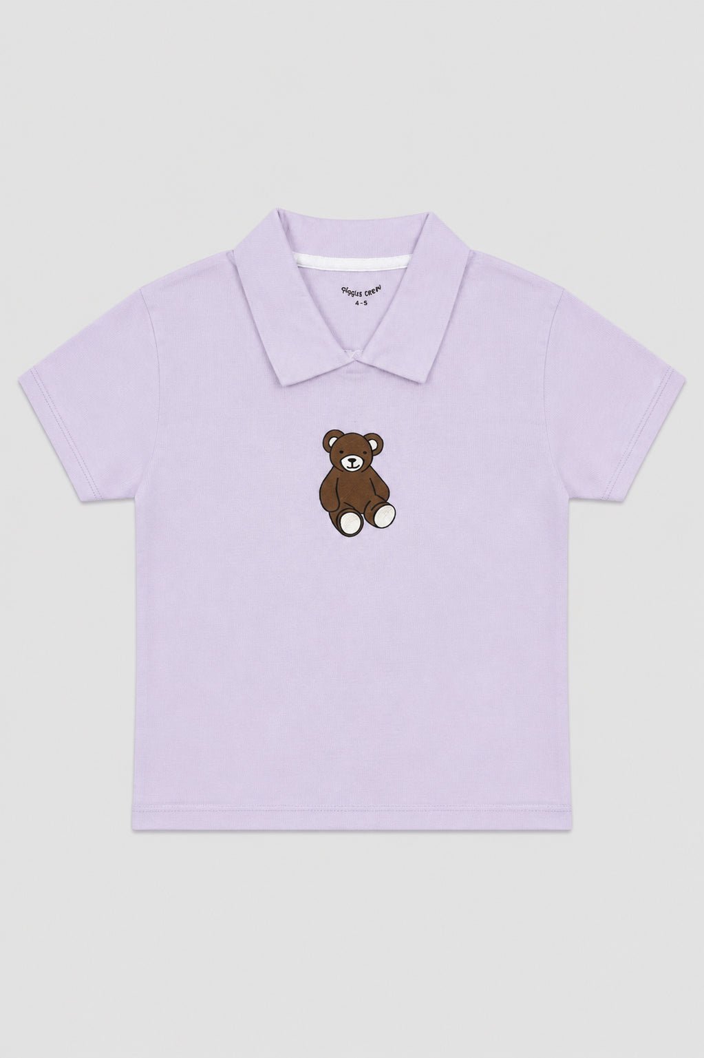 Girl's Teddy Bear Polo Co-Ord Set – Lavender - Giggles Crew
