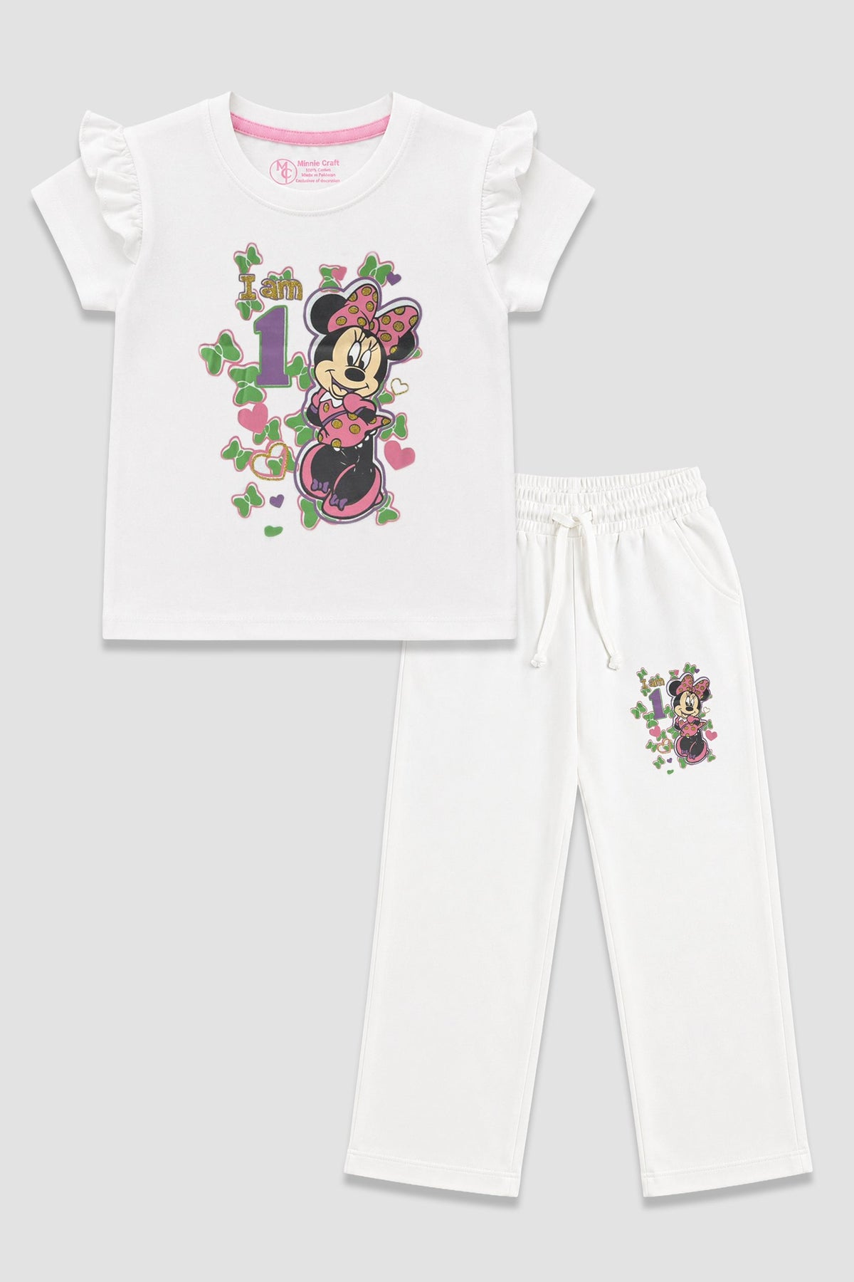 Girl's white Magic Co-ord Set - Giggles Crew