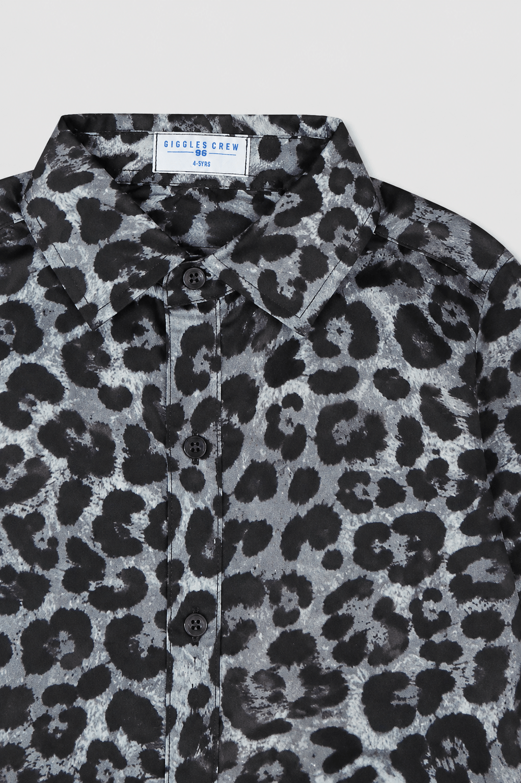 Monochrome Leopard Print Shirt - Giggles Crew