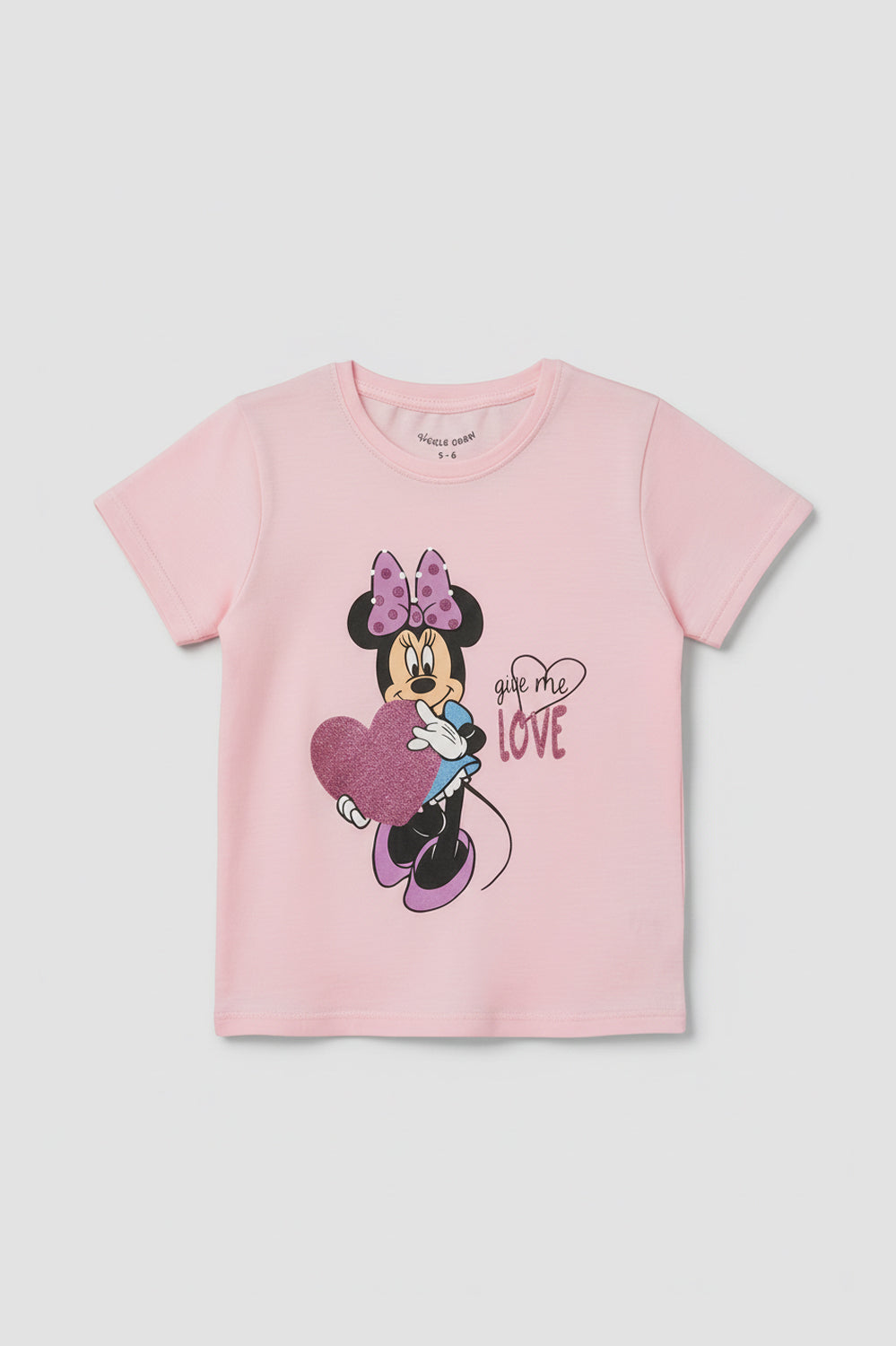 Girls Minnie Love Sparkle Tee shirt