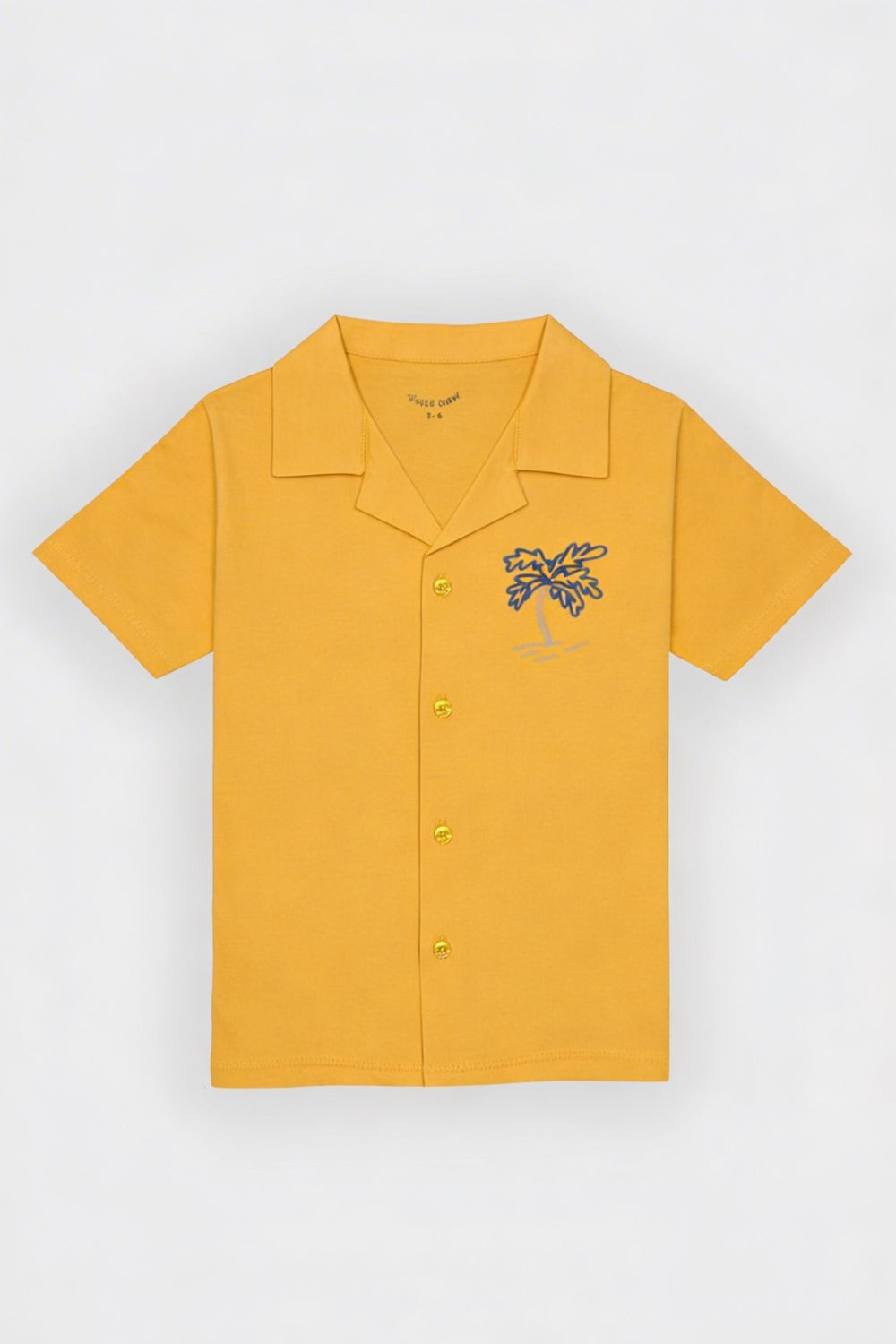 Boys mustard button down polo