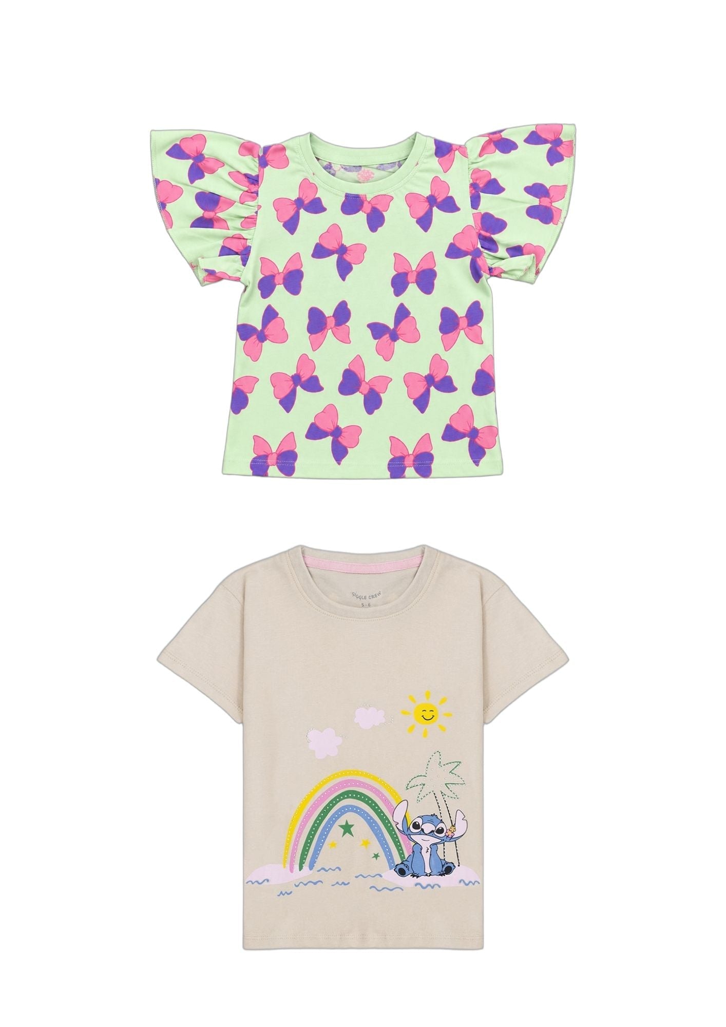 Girls T shirt pack of 2 |  Giggles Crew Kids Clothing Pakistan | 