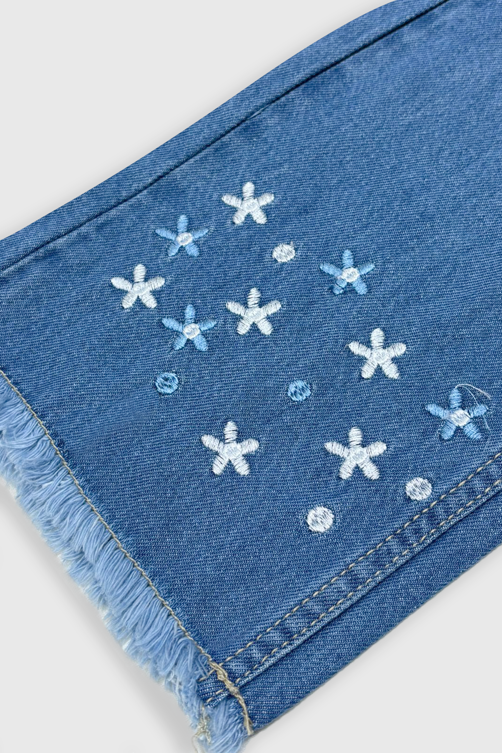 Girls light blue Wide Leg Denim