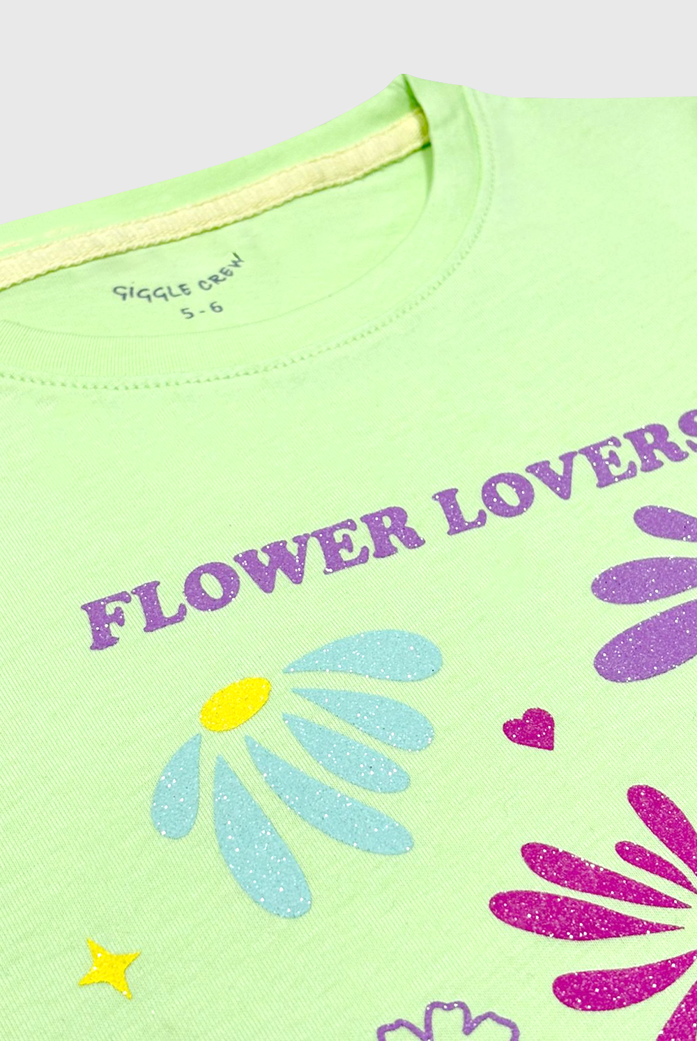 Girls Flower Graphic Tee Shirt